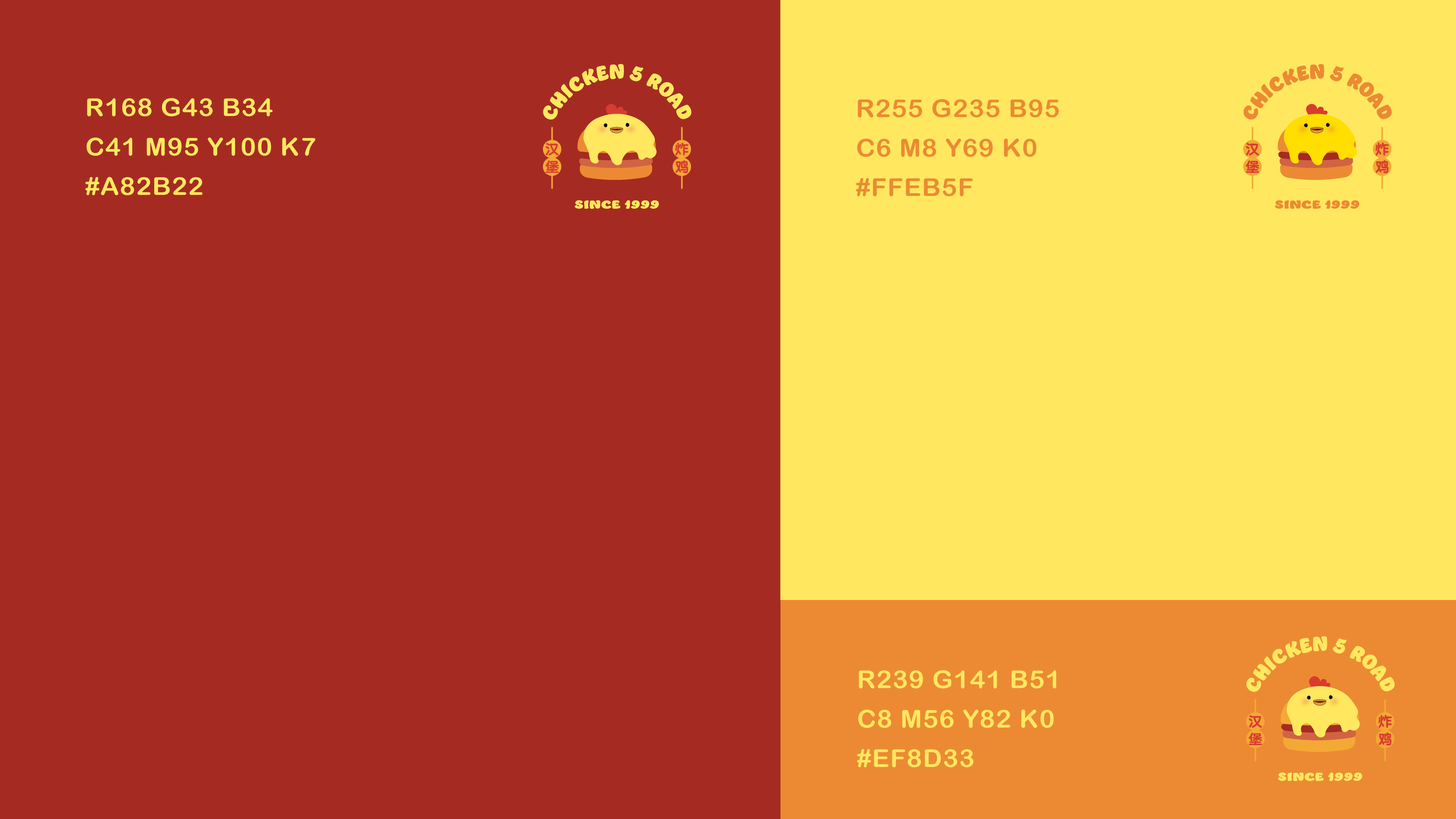 Brand colour specifications in CMYK and RGB