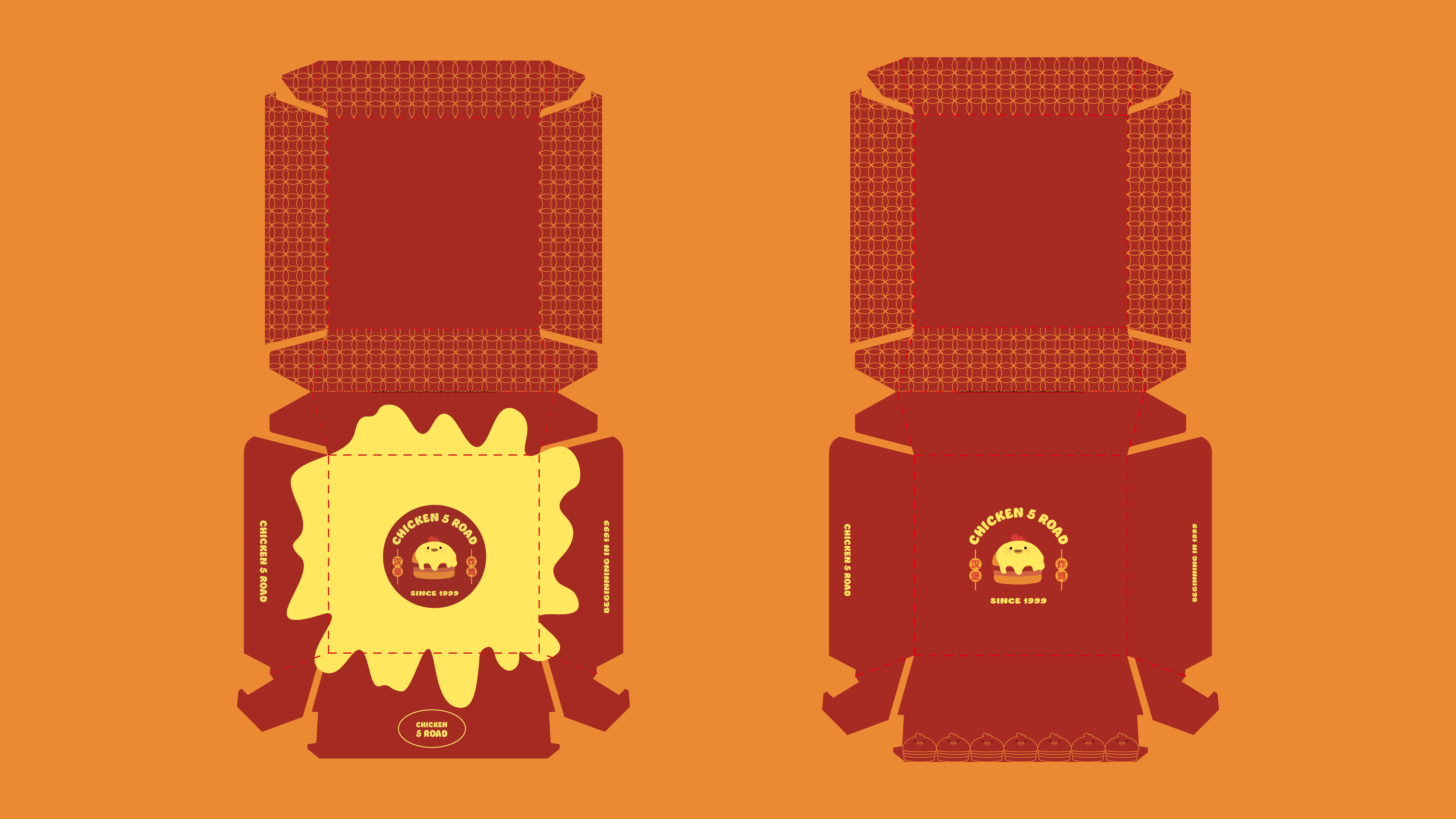 Packaging die-line structure