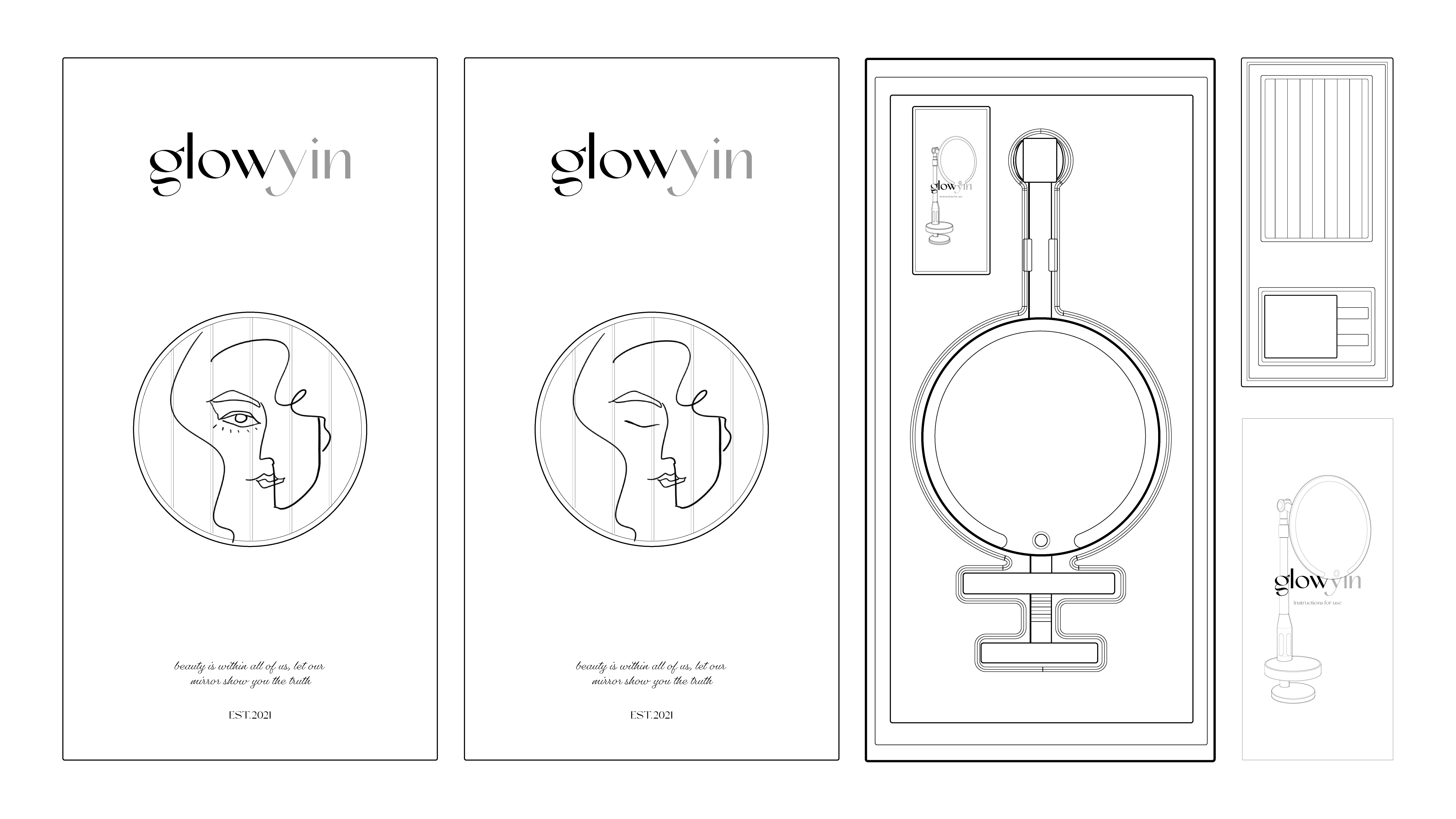 Packaging line drawings